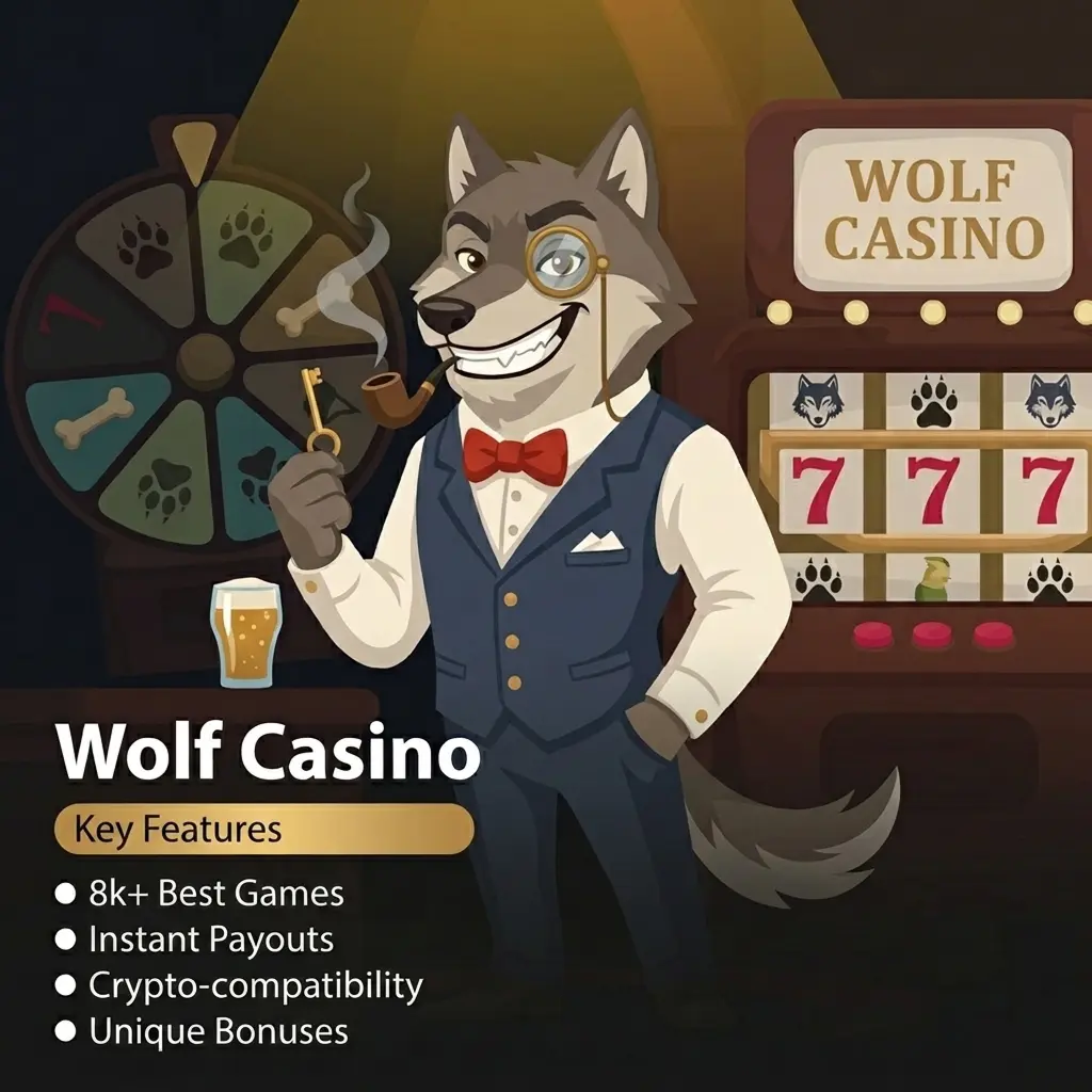 Wolf Casino’s main features: 24/7 live support, lightning-fast payouts, and a massive 8,000+ game library